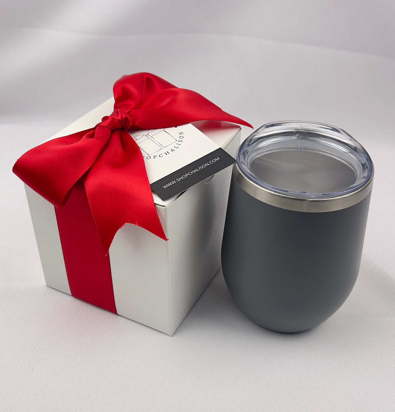 Customized Tumbler Gift Box - Grey