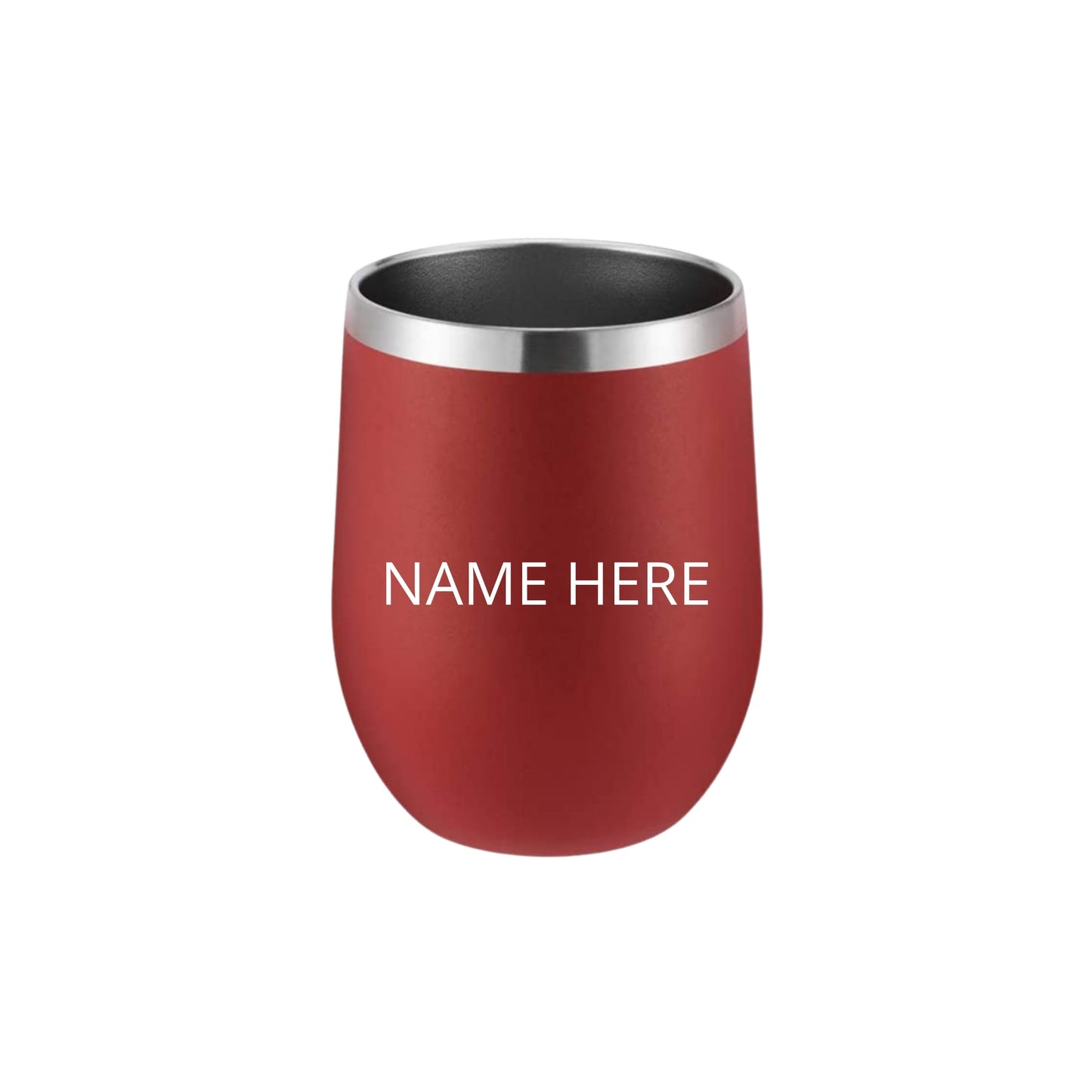 Wine Tumbler with lid - Red - 12 oz