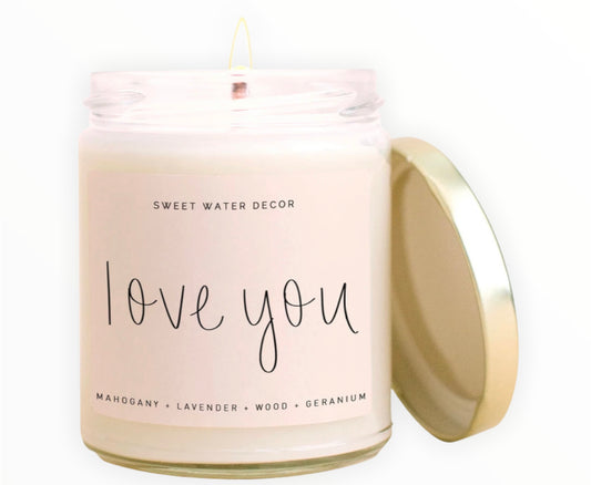 Sweet Water Decor Candle - Love You