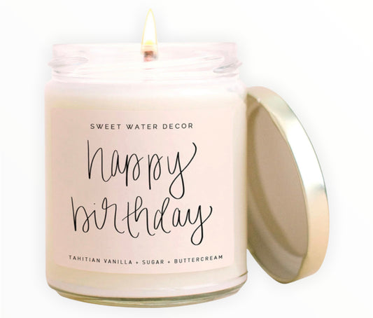 Sweet Water Decor Candle - Happy Birthday