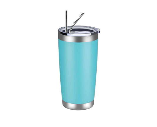 Tumbler - Teal - 20 oz with Stainless Steel Straw