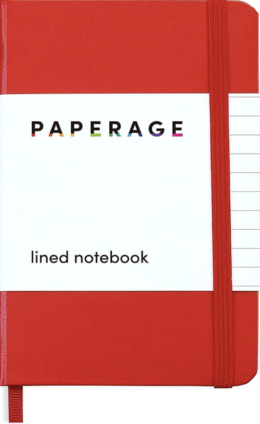 Lined Pocket Notebook - Red
